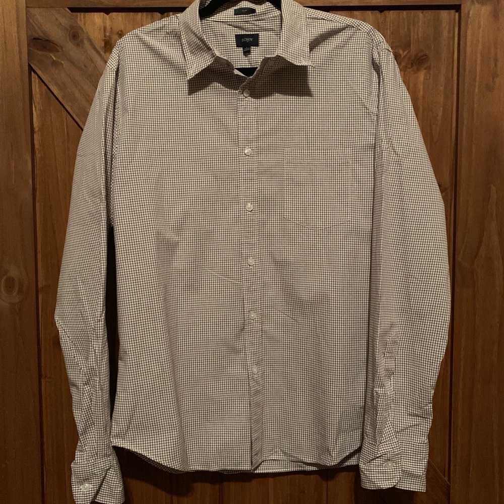 J Crew Factory Slim Cut long sleeve button down